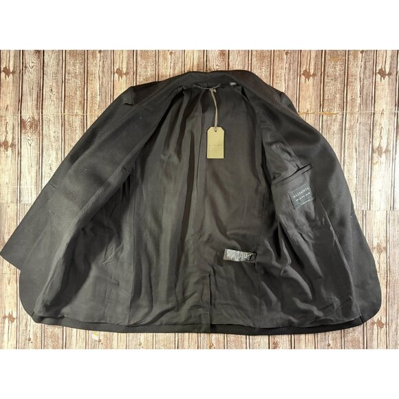 ALLSAINTS Jessa wool blend Jacket Blazer color black Size 6 NWT mspr 465 - Picture 10 of 14